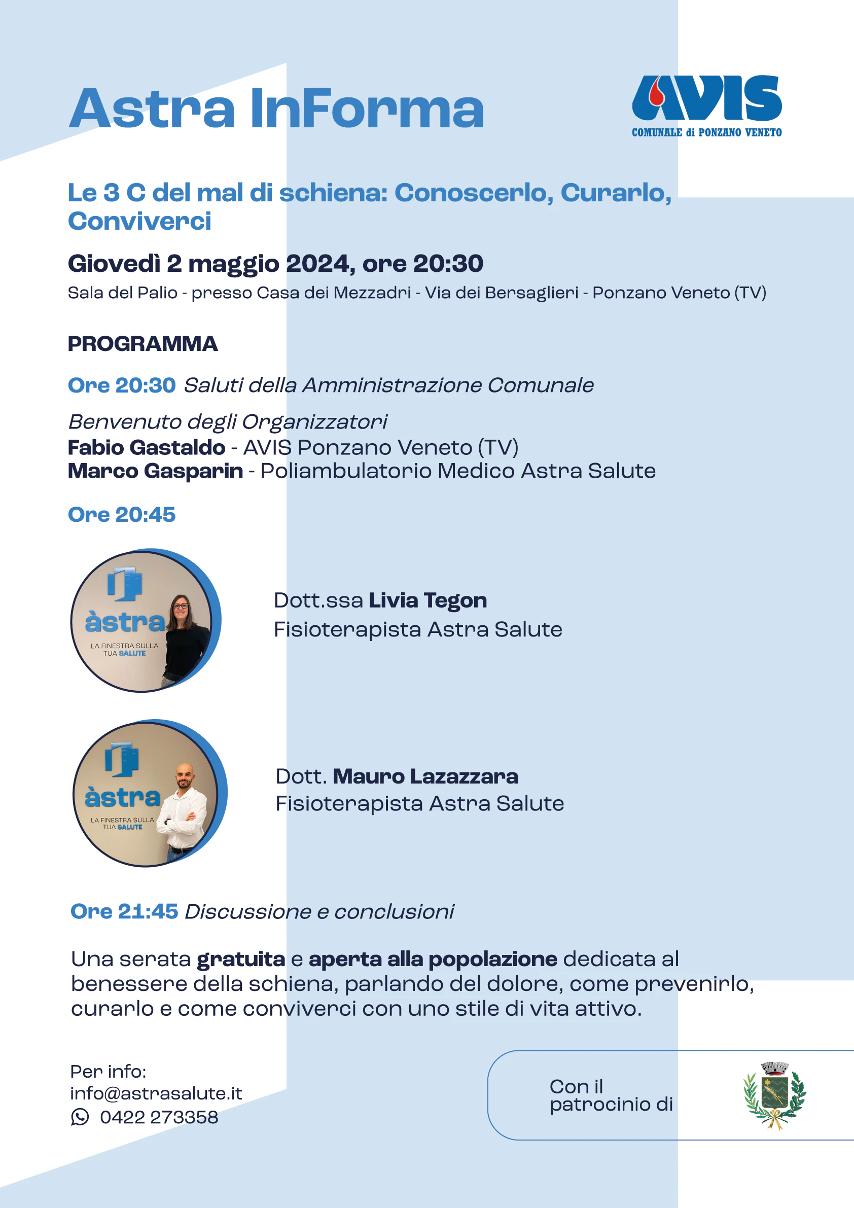 Le 3 C del mal di schiena